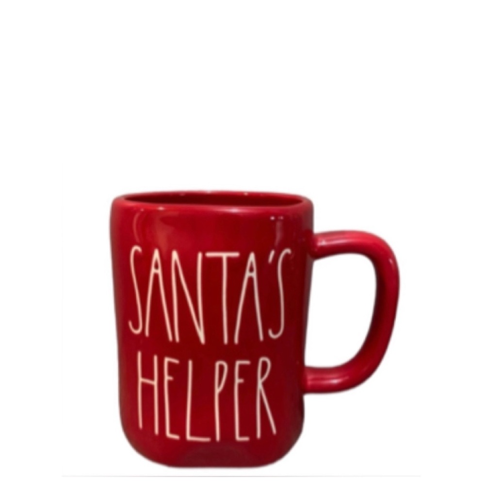NEW Rae Dunn Santa’s Helper Mug Christmas Red 🎅🏻